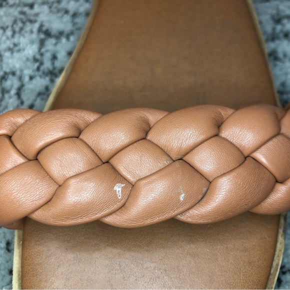 Steve Madden JDESTIND Tan Braided Strap & Adjustable Back Strap Size 5 - Picture 3 of 8